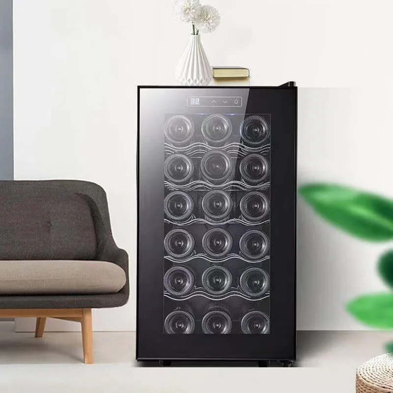 Wine Cooler 46L 18 Bottles Wine Refrigerator Cabinet Fridge Freestanding
