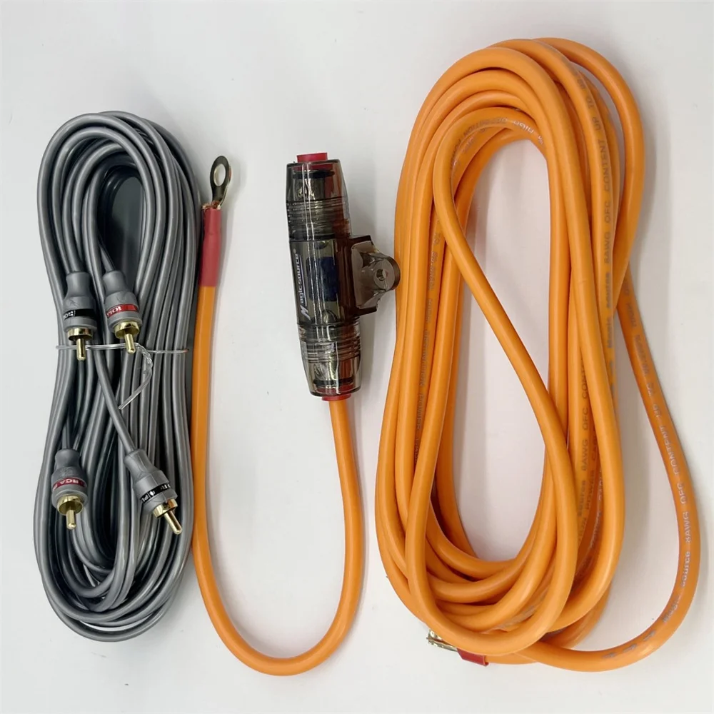 Car Audio Modified Horn Power Amplifier Advanced Pure Copper Sheathed Wire Car High-power Subwoofer Power Cord Audio Cable