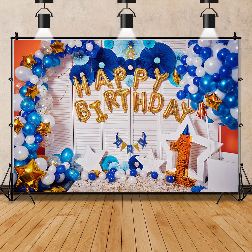 

Children's Happy Birthday Color Balloon Photography Neonatal Colorful Unicorn Studio Background Props ESY-02
