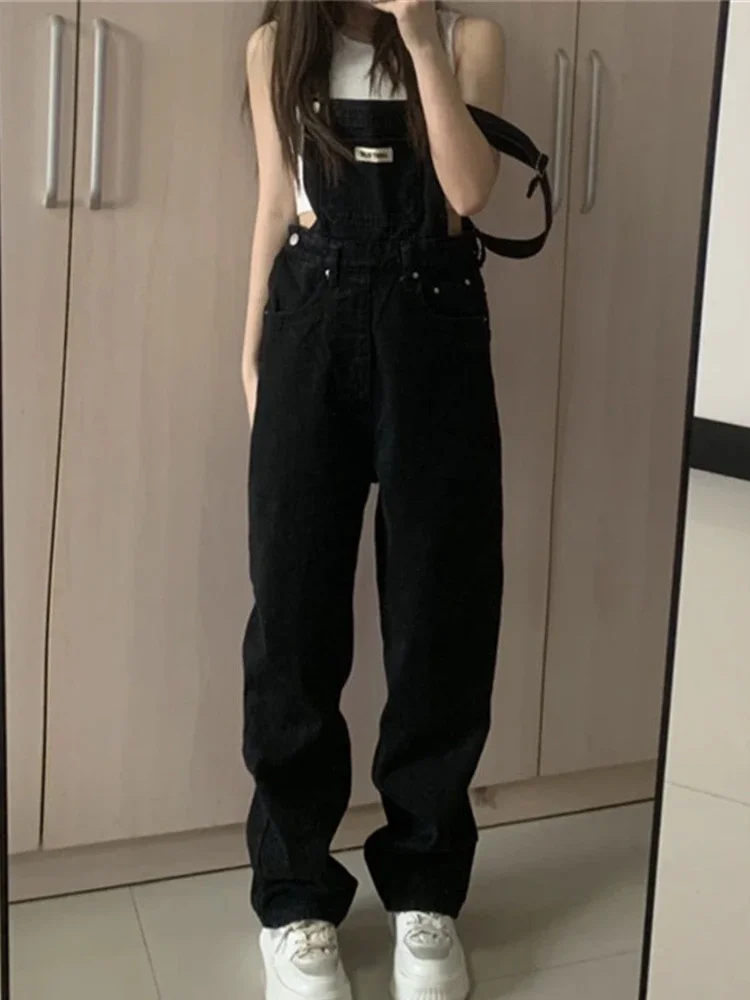 

2024 New Denim Jumpsuit Women Loose Vintage Preppy Style Overalls Female Fashion Streetwear Chic Girls Popular Harajuku Drop
