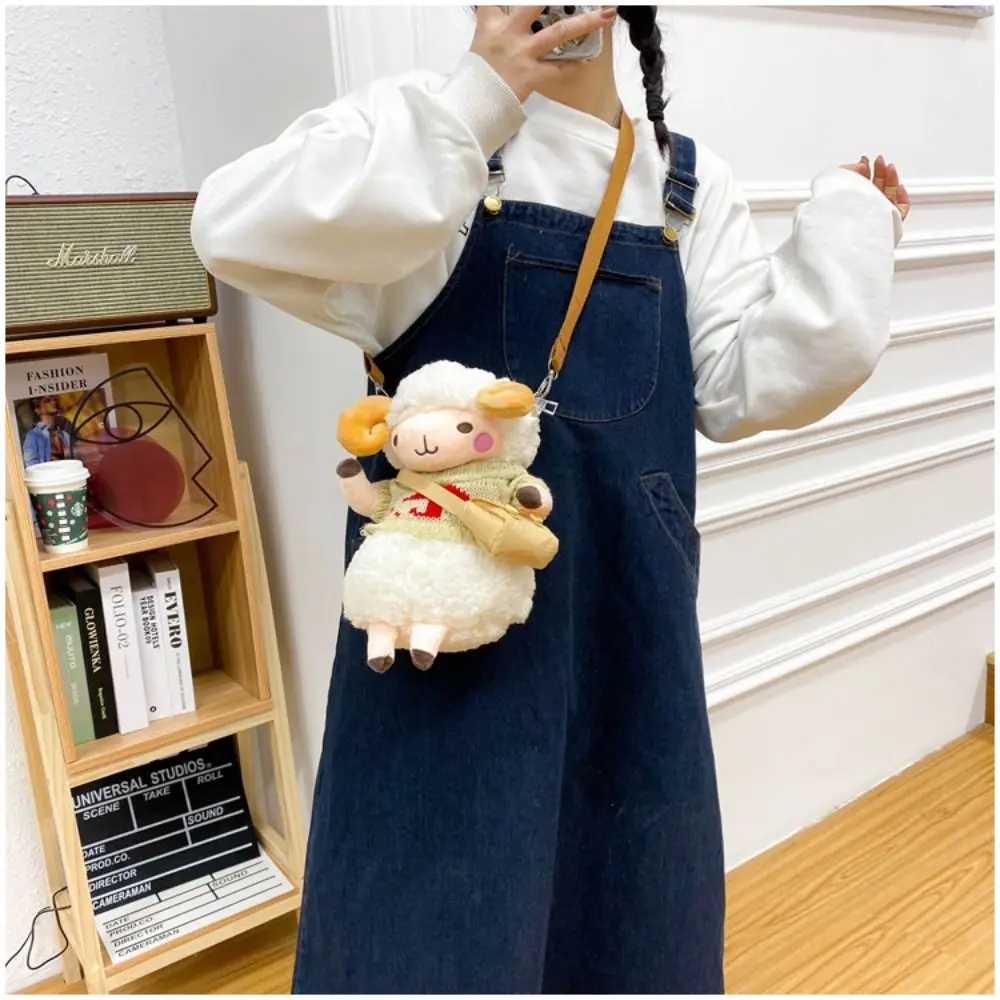 

Design All-match JK Uniform Accessories Plush Crossbody Bags Korean Style Handbags Cute Lamb Bag Cute Small Bags Women Handbags