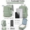 Large Travel Laptop Backpack for Men Women，Backpack with USB Charging Port, Cabin Backpack, College, Business, Travel, Climb Bag 4