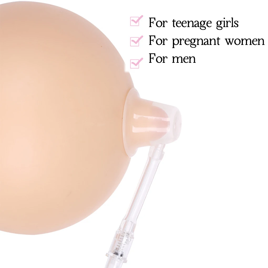 2pcs Soft Silicone Nipple Corrector Nipple Suckers Suction Nipple Aspirator Puller Flat Inverted Retraction Nipple Treatment Red 3