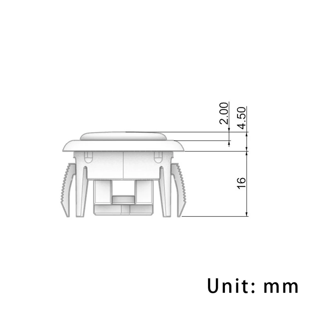 11pcs 24mm 1pcs 30mm Black Mechanical Snap in Buttons with Outemu Low Profile Switch Red Replace for Hitbox Arcade DIY MAME