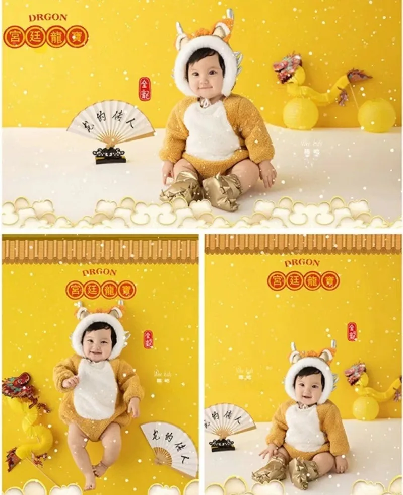 dvotinst-newborn-photography-props-chinese-new-year-traditional-dragon-theme-set-backdrop-outfit-fotografia-studio-photo-props