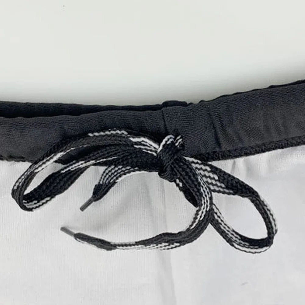 Male Swimwear Men Swimsuit Beachwear Board Briefs Elastic Shorts High Waist Quick Drying Swimming Trunks - 2