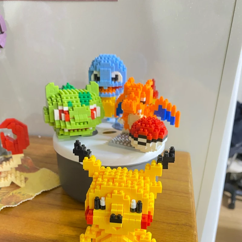 Pokemon Small Blocks Nanoblock Charizard Kyogre Groudon Rayquaza Model Education Graphics Toys for Kids Birthday Gift Toys 5