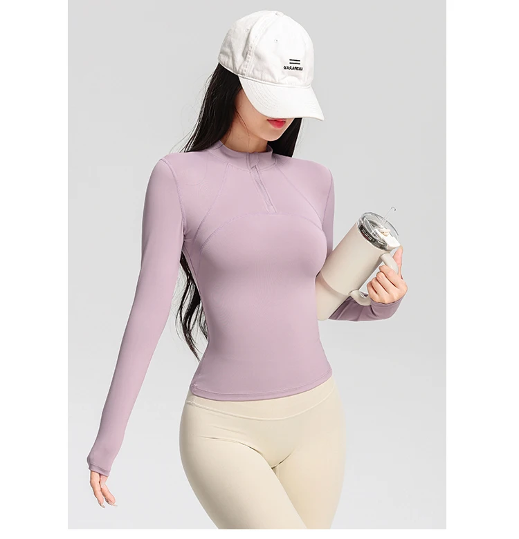 Women's Long Sleeve Yoga Training T-Shirt Horse Riding Sports Fitness Active Wear Top Comfortable Breathable Workout Shirt S85ee8597ad93416abc704f7277244d6aE