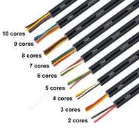 4 Core Cable Automotive Cable Flexible LED Extension Sheathed Wire 8 7 6 5 2 Core Wire For Audio Speaker Outdoor LED Strip Light