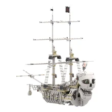 Authorized MOC-110420 The Terrifying Charon'S Chest Pirate Ship Building Blocks MOC Set STEM Children Bricks Toys 