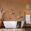 3 Size Mallard Duck Wall Art Wooden Ducks Wall Decor Rustic Flying Birds Wall Decor Carved Wood Wall Art for Home 6