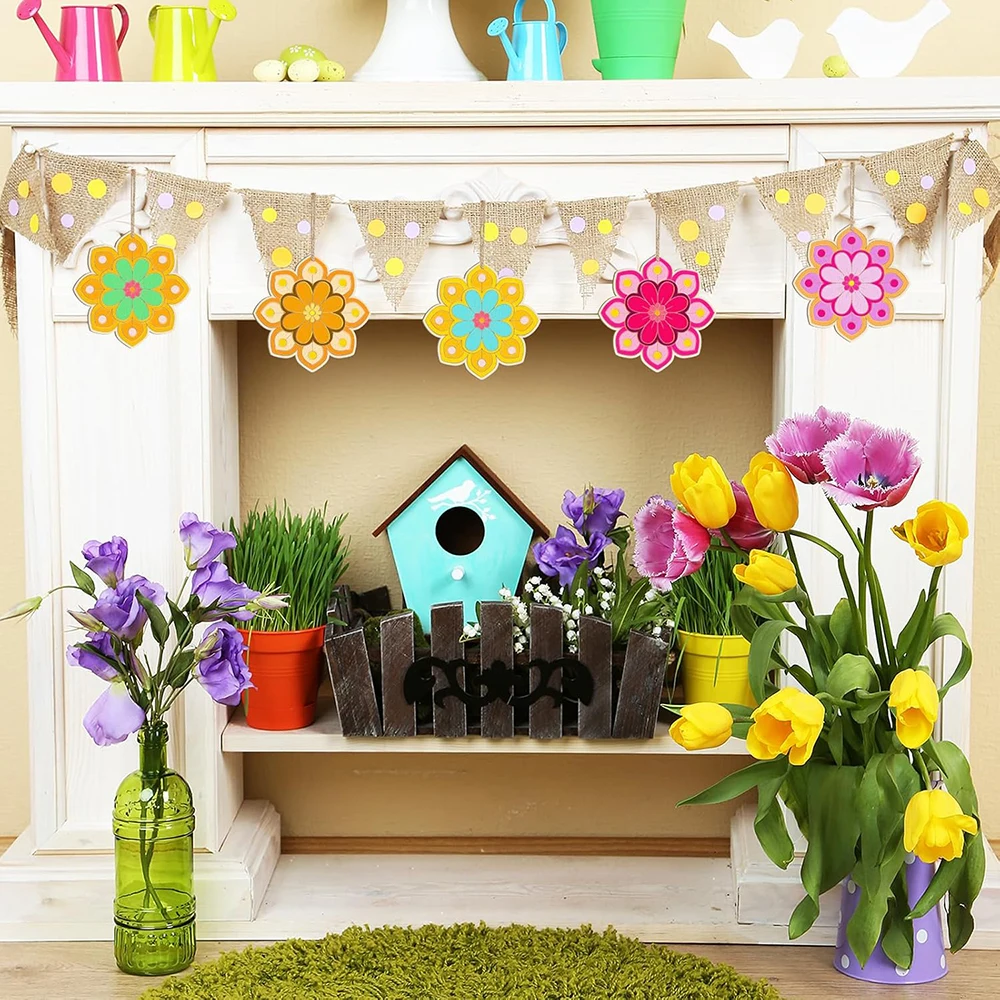 Wooden Flower Ornament Blanks 5