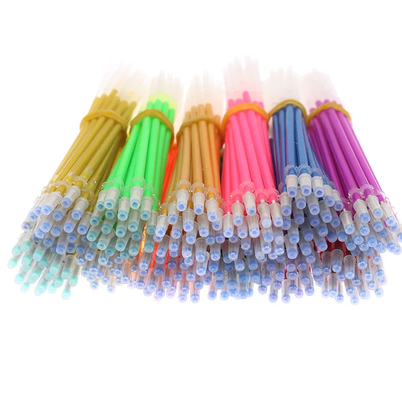 20pcs Color Refill 12 Color Fluorescent Refill Flash Refill 0.8mm Child Student Painting Stationery School Office Supplies 5 pcs paint brushes painting stamp sponge supplies for kids sponges stamper diy child