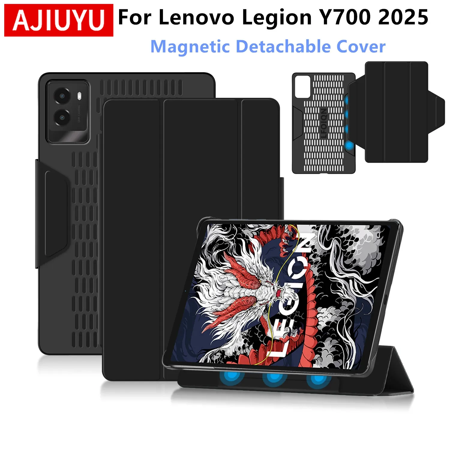 For Lenovo LEGION Y700 2025 Tablet Case Detachable Magnetic Smart Cover For Legion Y700 2025 3rd Gen 8.8 inch TB321FU Case