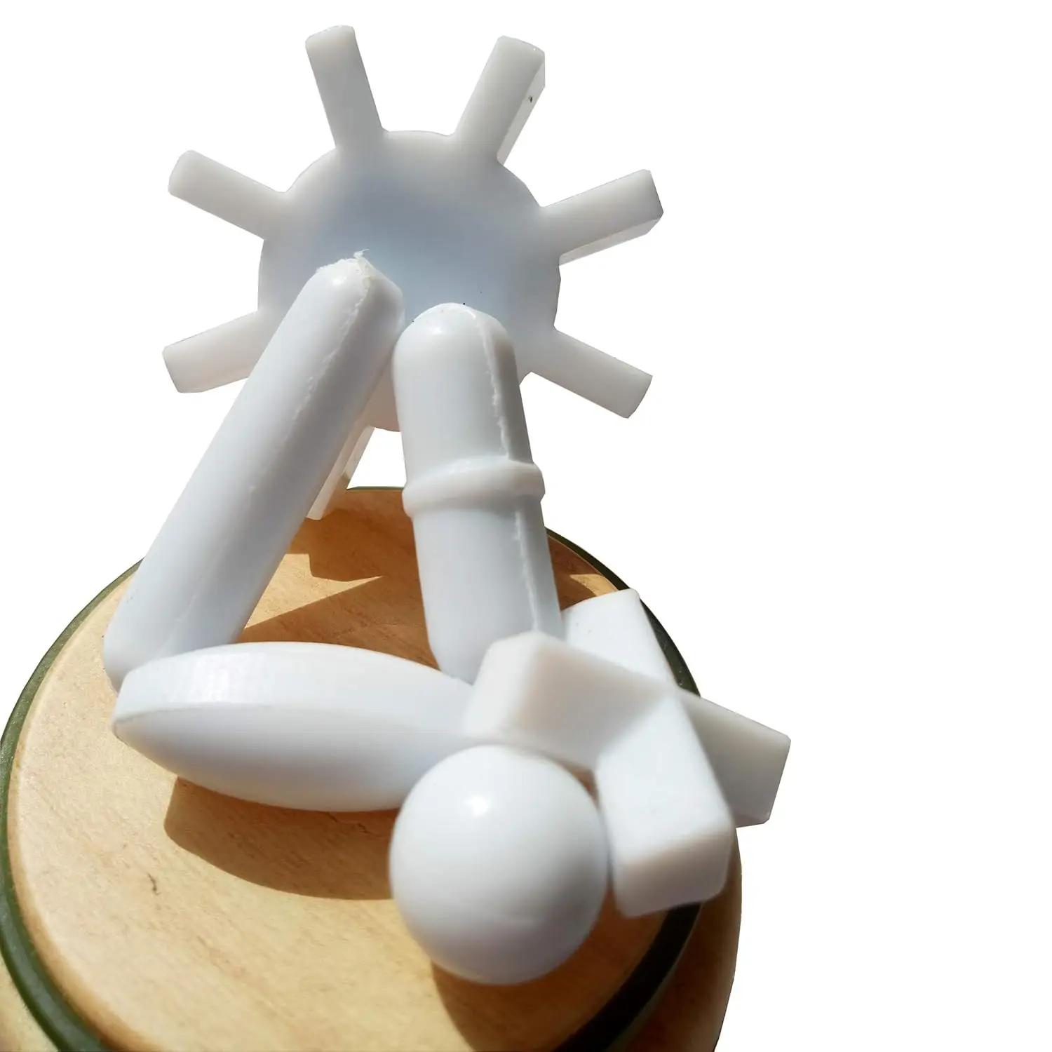 자석 교반기 PTFE 교반봉 믹서 바 교반봉 : 6가지 모양 + 자석 리트리버 총 7개