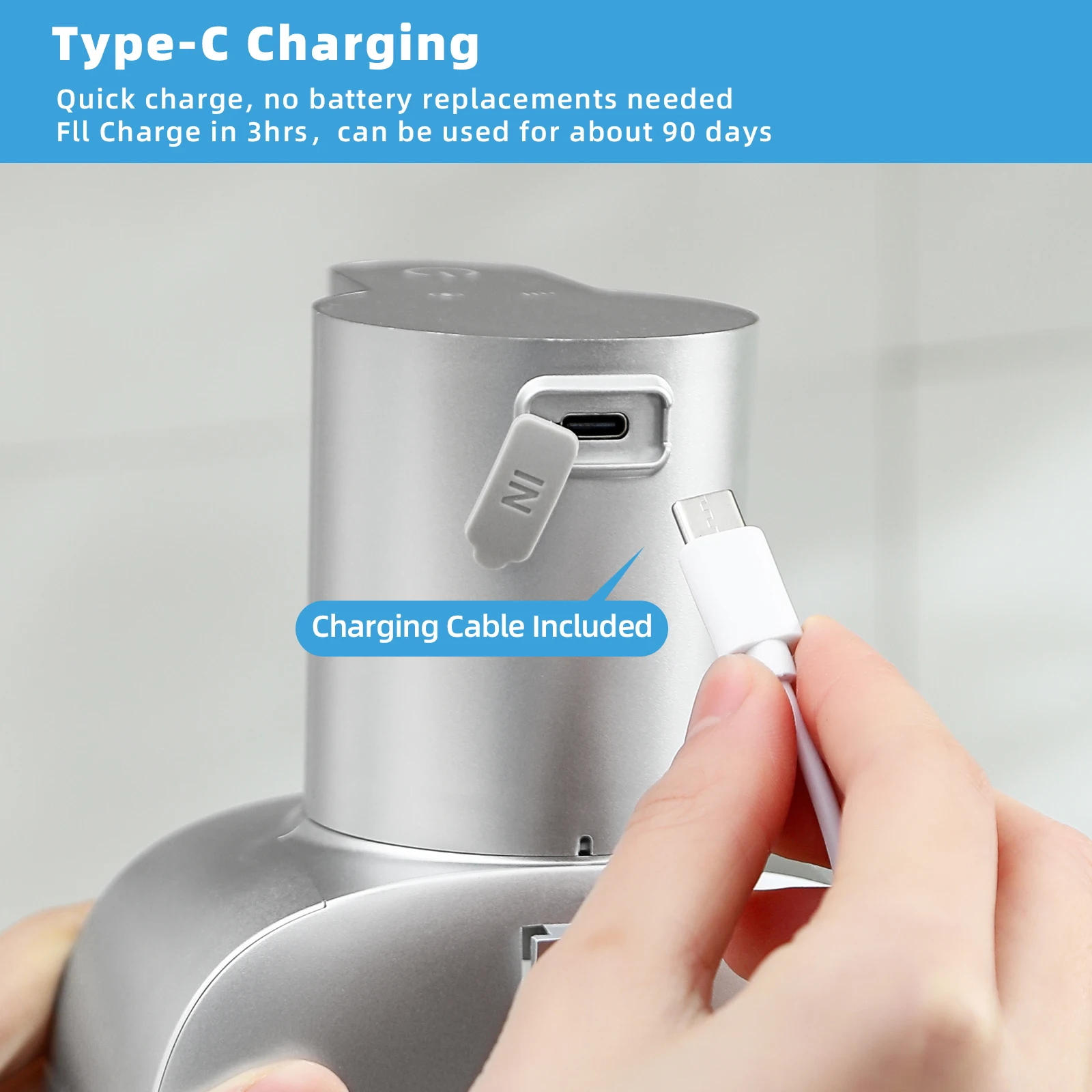 New Wall Mounted Automatic Soap Dispenser Foam Smart Hand Washing Machine 500ml Liquid Rechargeable Bathroom Induction Sensor - Image 4