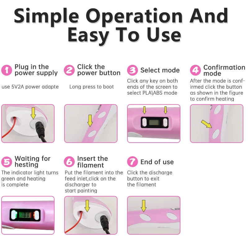 3D Printing Pen for Kids with PLA Filament