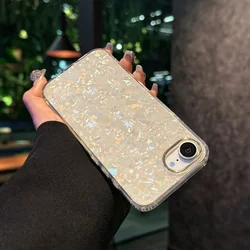 Luxury Aurora Glossy Shell Pattern Shockproof Case with Bright Laser Finish for iPhone 13 (Colorful)