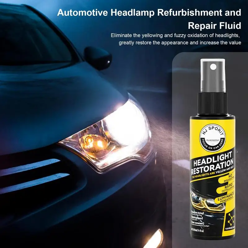 Headlight Coating Spray Liquid Car Light Cleaner And Restorer Long Lasting  And UV Resistant Headlight Polishing Spray For - AliExpress