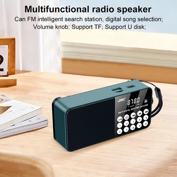 Mini Portable Radio Bluetooth-Compatible Broadcasting Player Radio LED Digital Display Stereo MP3 Player for Emergency Hurricane 2
