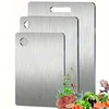 Stainless Steel 3pcs Cutting Boards - BPA-Free Dishwasher Safe Non-Slip Kitchen Boards w/Juice Groove, Rustproof & Space Saving 6