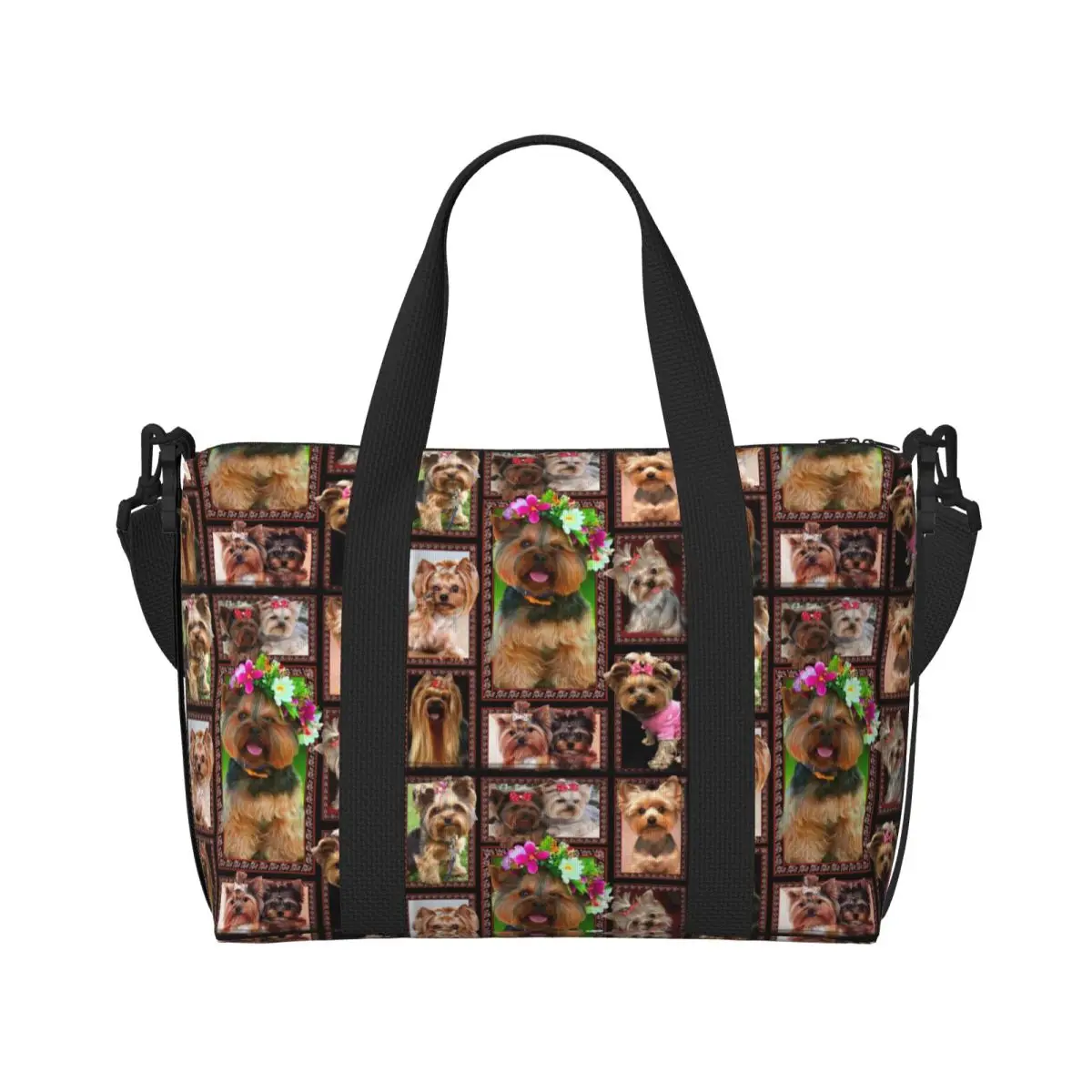 Yorke Dog Yorkshire Terrier Beach Tote Bag Women Extra Large Gym Carry On Travel Shopping Bags