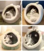 Deep Sleep Cat Bed Cartoon Pet Bed Foldable Removable Washable Pet Sleeping Bed for Small Dog Mat Bag Cave Cats Bed 6