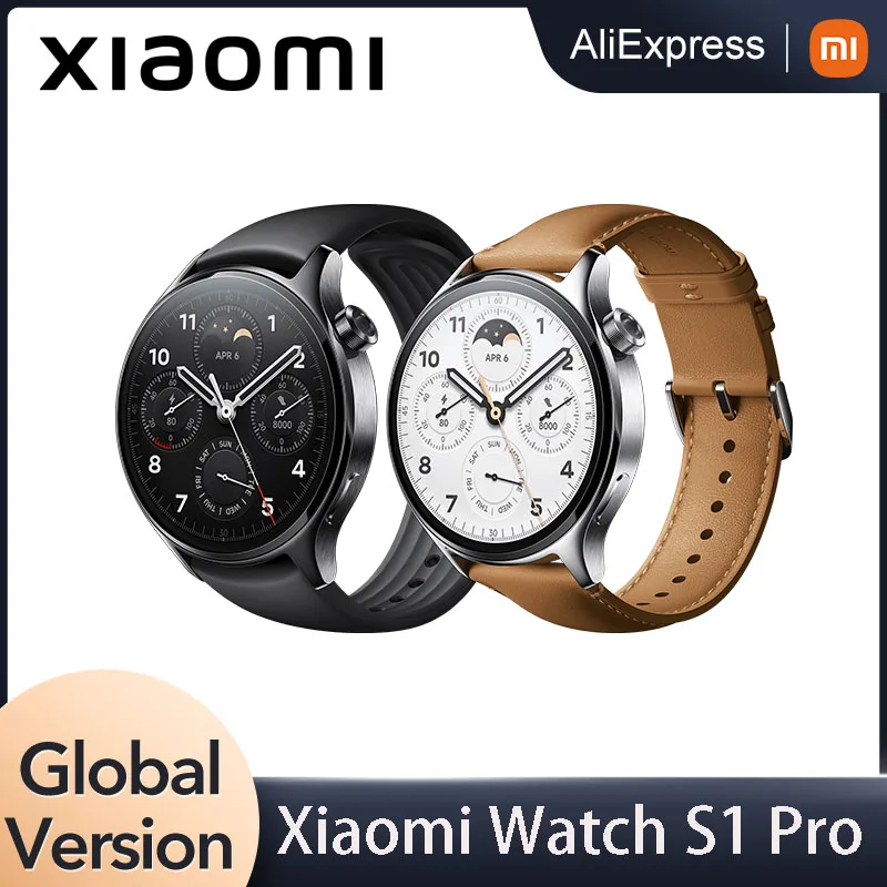 Xiaomi Watch S1 Pro Global Version Sports Smart Watch 1.47 "Amoled 5Atm Water Proof 100 + Sport Mode Monitoraggio Dell'Ossigeno Nel Sangue