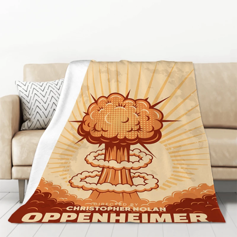 

O-Oppenheimer Movie Furry Blanket Double Bed Comforter Sofa Blankets and Bedspreads Winter Bedspread the Knee Warm Baby & Throws