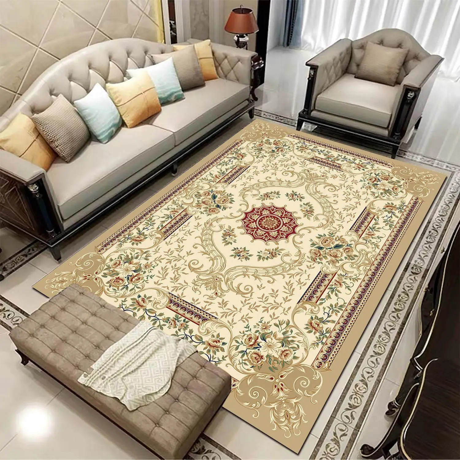 S85ef455bcc114560bb4a809122d398c0C Luxury Carpets for living room 160x230 flannel Customizable soft rugs bedroom decor home alfombra Plush non-slip mat for kids Mallzona
