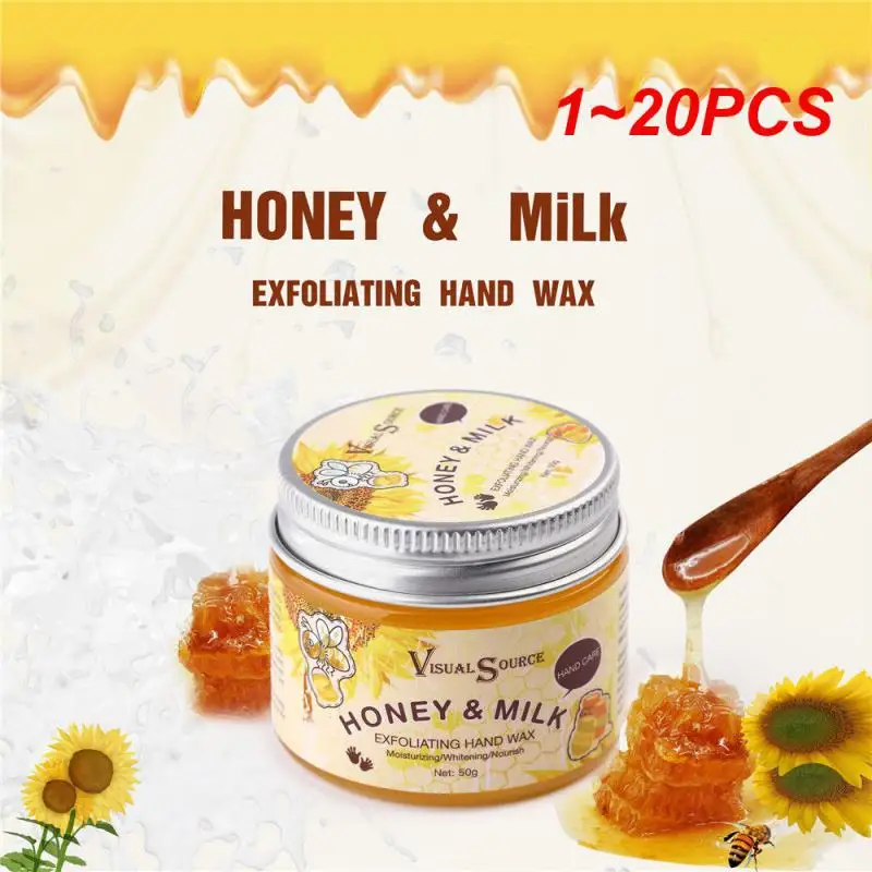 

1~20PCS Honey Hand Mask Moisturizing Hands Paraffin Wax Whitening Care Hand Anti Repair Skin Film Aging Cream Exfoliating