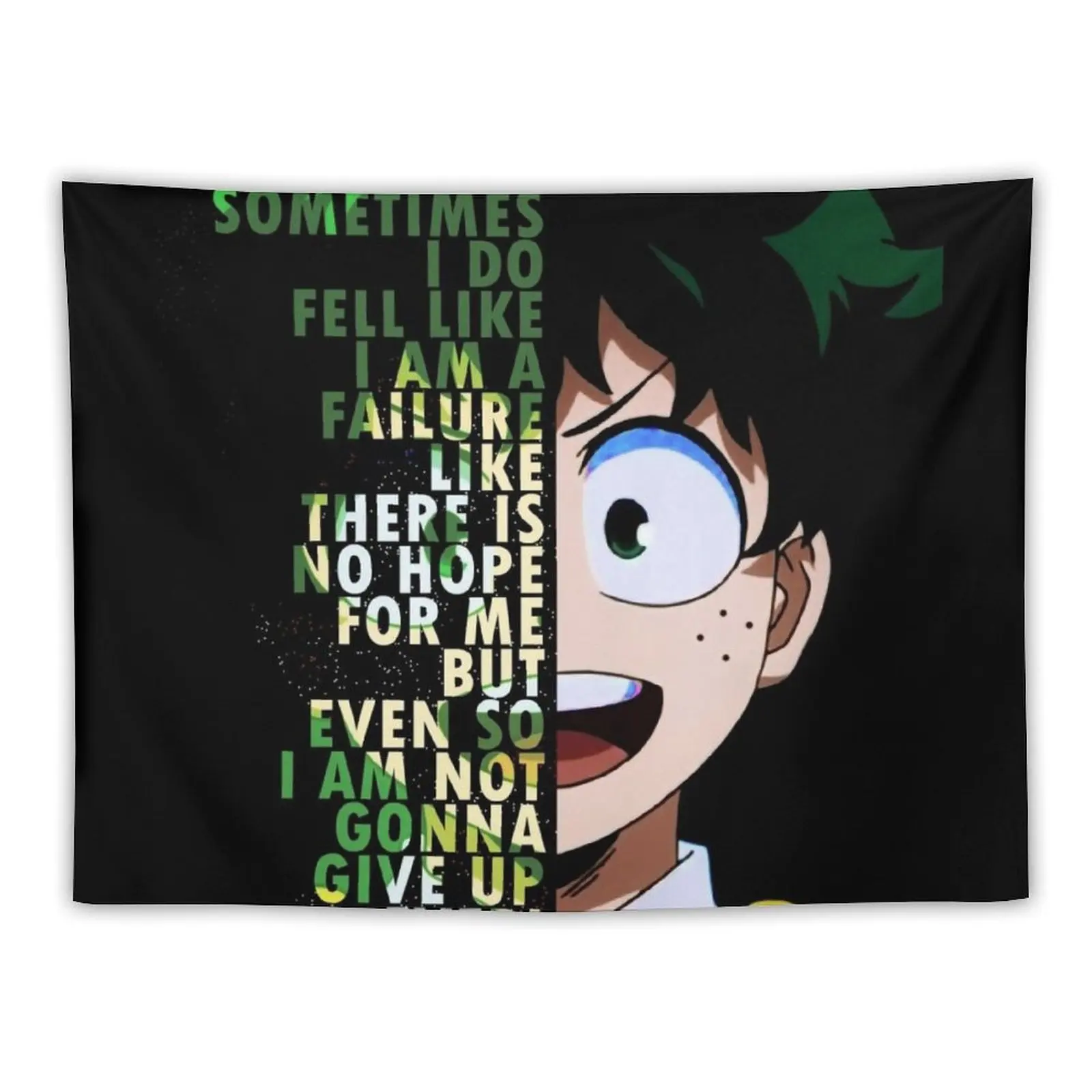 

Sometime I Do Fell Like I Am A Failure Deku Tapestry Room Decor Aesthetic Bedroom Deco Decoration Room Tapestry