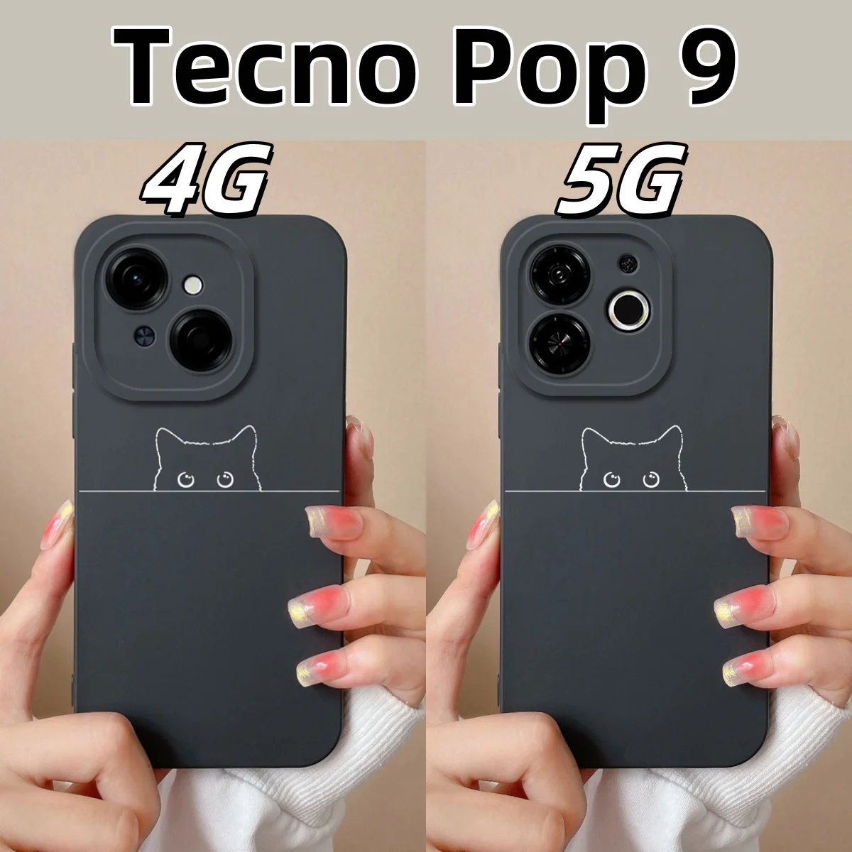 Tecno Fashion Phone Case - Soft Liquid Silicone Anti-Drop Housing