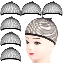 Mesh Net Wig Caps for women 5-10pcs Mesh Wig Cap  Closed End Hair Net Wig Cap Dome Wig Cap Net With Wig Band ome Cap for wig Cap