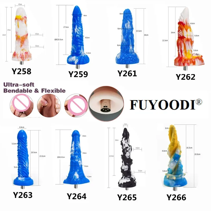 Liquid Silicone Special-shaped Dildos 3XLR Sex Machine Attachments G-spot Stimulate Penis Masturbation Accessories adult toy