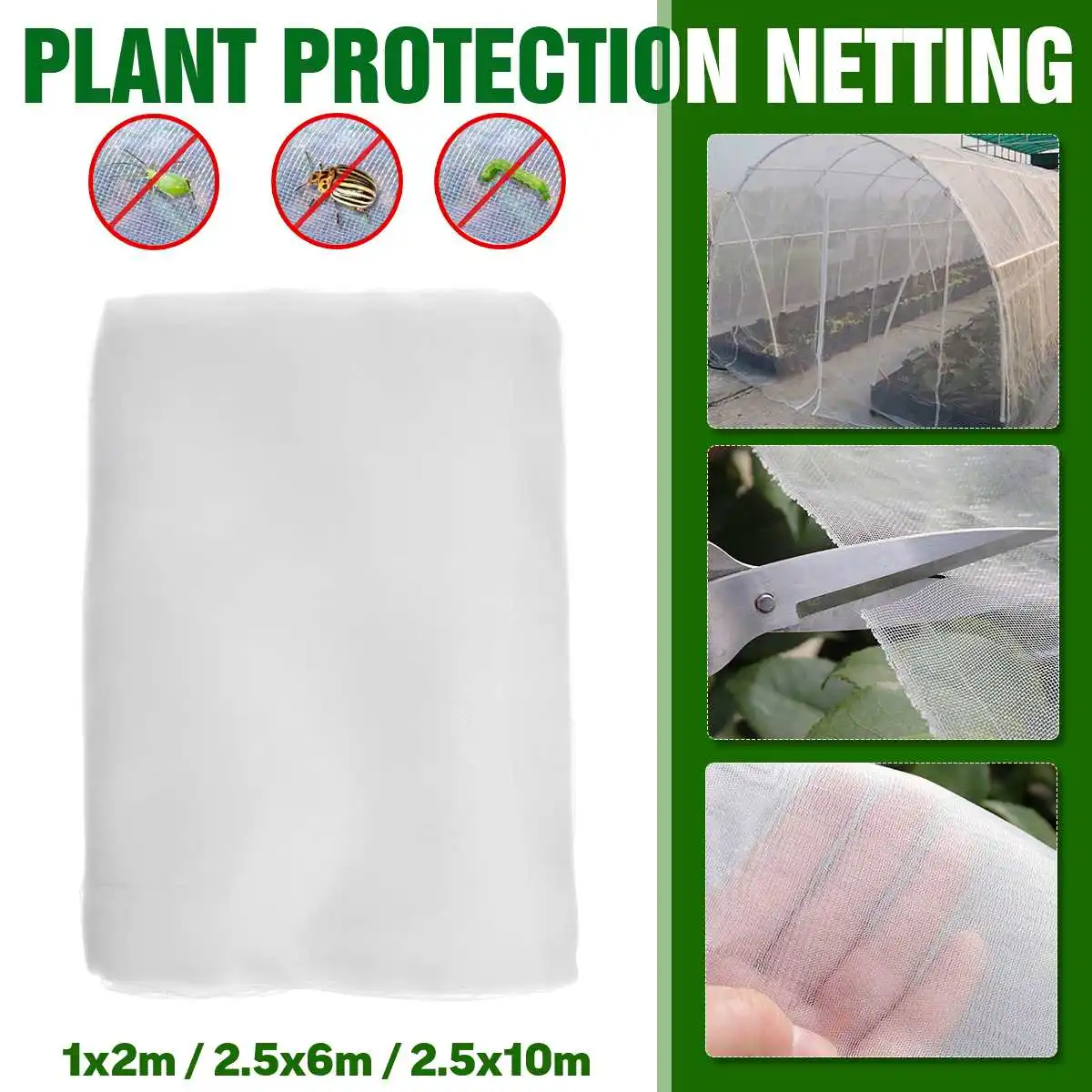 Insect Protection Net Bug Insect Bird Net Barrier Vegetables Fruits Flowers Plant Protection Greenhouse Garden Netting