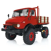 1/10 LESU 4x4 U406 Metal RC Off-Road Vehicles Model Painted Red Assembled Car 2Speed Transmission Winch Toys for Boy THZH1431 1