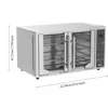 Air fryer oven, countertop toaster, large enough for 2 pizzas, stainless steel French doors, extra large mini oven 3