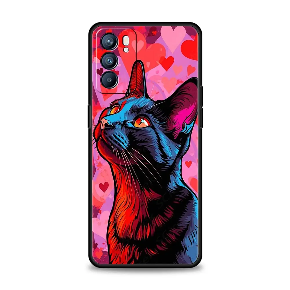 Cute Cartoon Cat Phone Case - Stylish Protective Cover