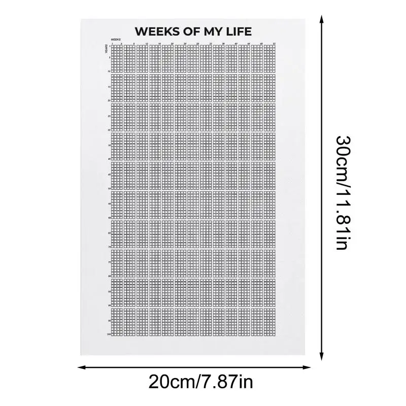 Weeks Of My Life Poster Decoration Funny Home Print Modern Vintage Mural Decor Picture Art Room Painting Wall Calendar Prints