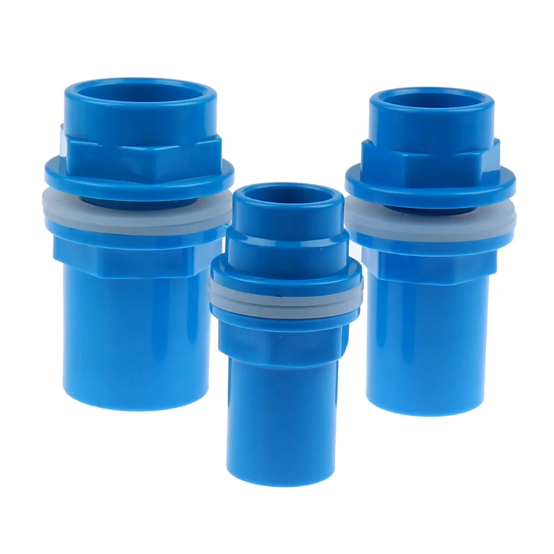 1Pc I.D.20-50mm 커넥터 탱크 PVC 수돗물 분배기 플라스틱 퀵 밸브 커넥터 정원 농장 관개용 수도관 피팅