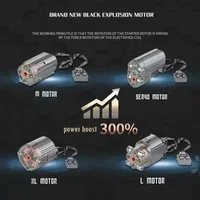 MOC Technical Power Functions M L XL Motor Modified Legoeds-compatible 8883 8882 88004 88003 Remote Control Power Group Train 3