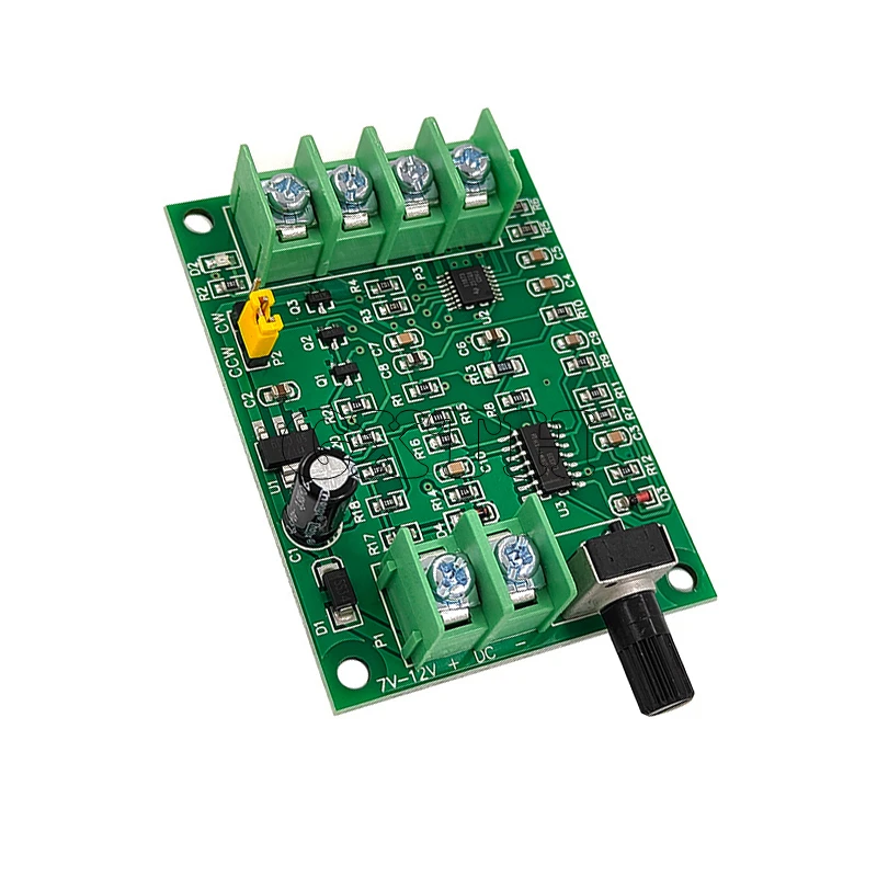 

7V-12V Brushless Motor Drive Board Controller Speed Control Hard Drive Motor 3/4 Wire With Voltage Reverse Connection Protection