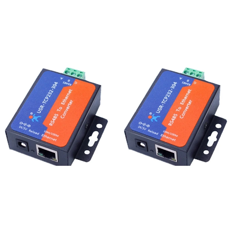 

2X Modbus Serial Port RS485 To Ethernet Converter Server USR-TCP232-304 Data Transmission DHCP/DNS Supported