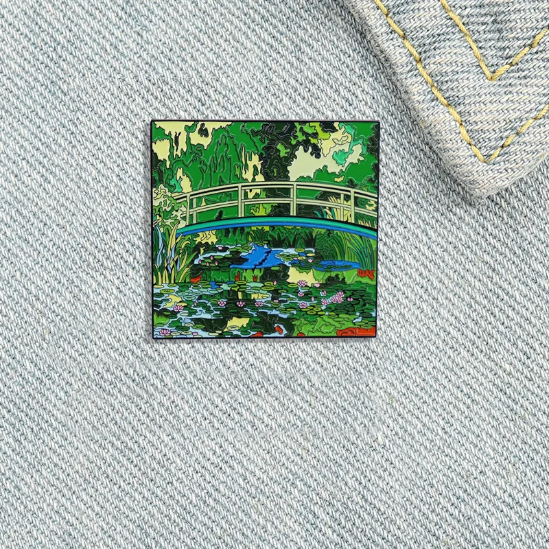 【新品未使用】絵画　イトウ エイジロウ Le ocean High Quality Monet Paintings Water Lilies and Nihonbashi
