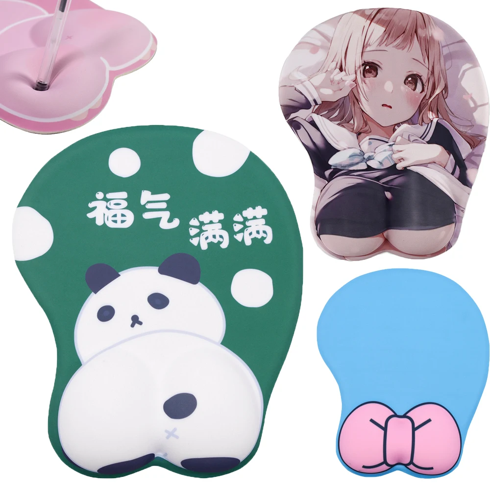 

Mouse Pad With Anime Pillow Gaming Anime Mousepad Boob Gaming Accessories With Wrist Support For World Of Warcraft CSGO LOL 2024