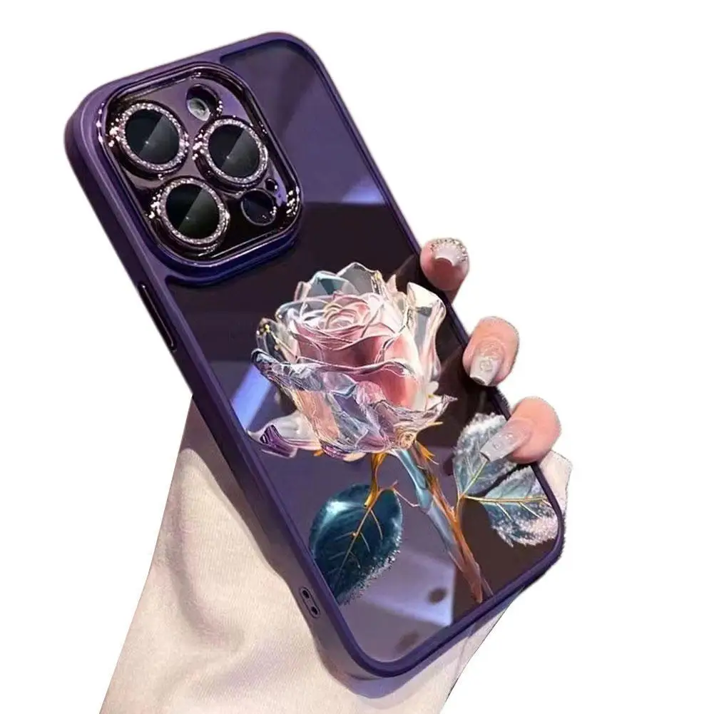 Fata Rosa Per Custodia Iphone Fata Rosa Custodia Per Telefono Per Iphone 12/13/14 Serie Viola Rosa Per Iphone 14 Pro Max Donna