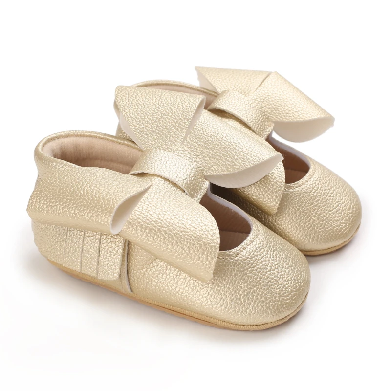 Baby Walking Shoes Golden Baby First Walkers Shoes Gold Princess Shoes Comfortable Soft Soled Non Slip Walking Shoes Pre-Walkers