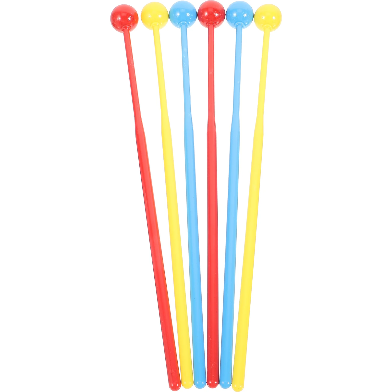 

3 Pairs Children's Drumsticks for Xylophone Musical Instruments Percussion Mallets Multicolor