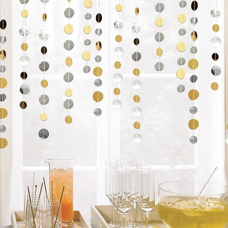 1 шт., золотой и серебряный баннер, 1,5 м